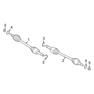 Lincoln OE - Rear Suspension - Axle Shaft
