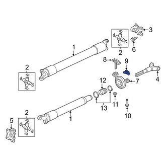 Lincoln OE - Drive Shaft Center Support Nut