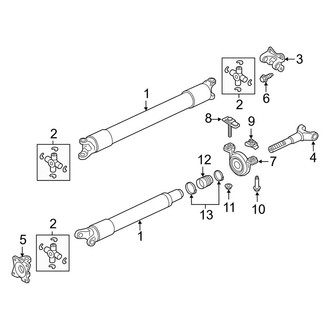 Lincoln OE - Rear Suspension - Drive Shaft (L Select RWD)