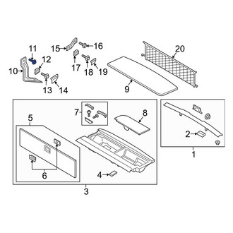 Lincoln OE - Trunk Floor Storage Box Screw