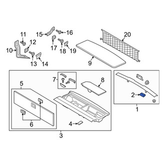 Lincoln OE - Rear Door Sill Plate Clip