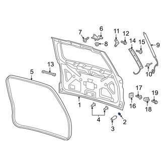 Lincoln OE - Rear Liftgate Drain Plug