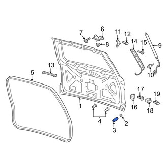 Lincoln OE - Rear Liftgate Stop Bumper
