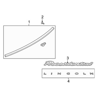 Lincoln OE - Lift Gate - Exterior Trim