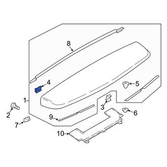 Lincoln OE - Radiator Support Tie Bar Nut