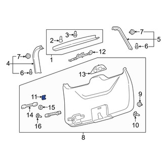 Lincoln OE - Liftgate Trim Cap