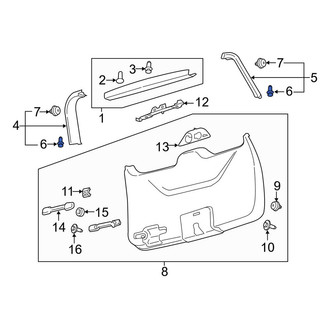 Lincoln OE - Lower Body B-Pillar Trim Panel Clip