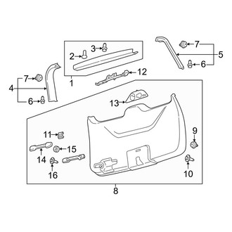 Lincoln OE - Lift Gate - Interior Trim