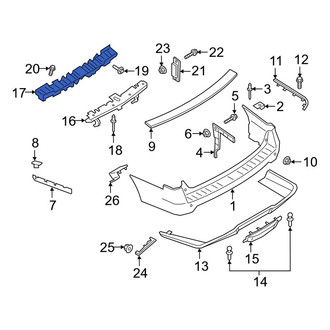 Lincoln OE - Rear Bumper Impact Absorber