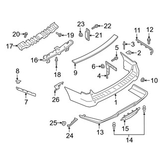 Lincoln OE - Rear Bumper - Bumper & Components