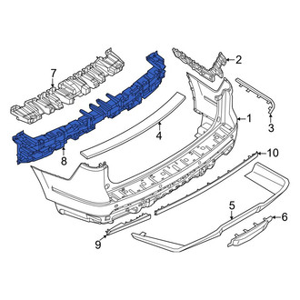 Lincoln OE - Rear Center Bumper Impact Absorber