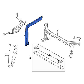 Lincoln OE - Front Left Radiator Support Panel Reinforcement