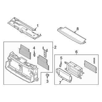 Lincoln OE - Radiator Support - Splash Shields