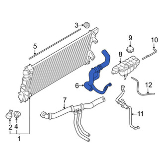 Lincoln OE - Upper Radiator Coolant Hose