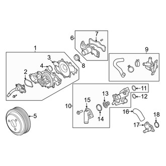 Lincoln OE - Cooling - Water Pump