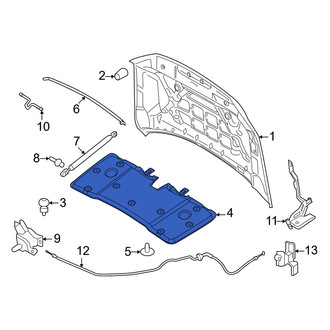 Lincoln OE - Front Hood Insulation Pad