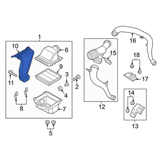 Lincoln OE - Engine Air Intake Hose