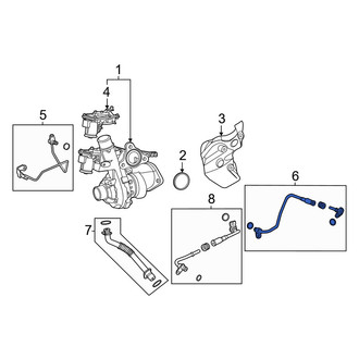 Lincoln OE - Left Turbocharger Coolant Line