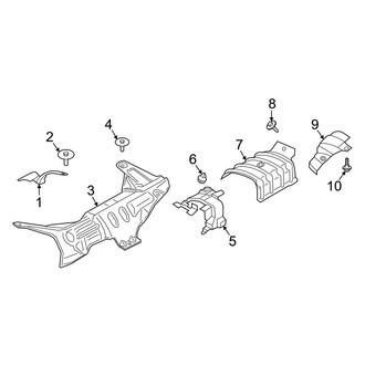 Lincoln OE - Exhaust System - Heat Shields