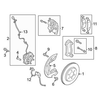 Lincoln OE - Front Suspension - Brake Components