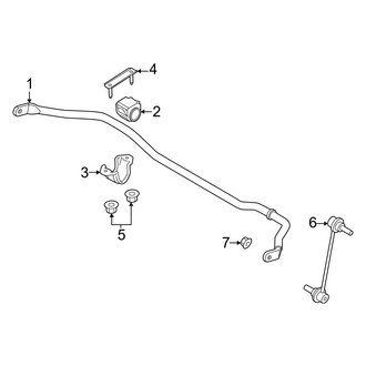 Lincoln OE - Front Suspension - Stabilizer Bar & Components