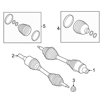 Lincoln OE - Front Suspension - Drive Axles