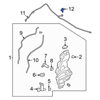 Lincoln OE - Front Windshield Washer Nozzle