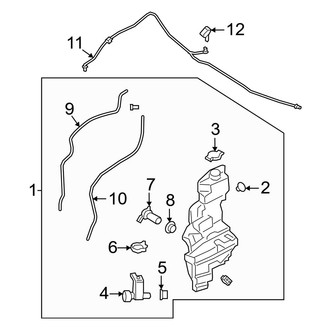 Lincoln OE - Windshield - Washer Components