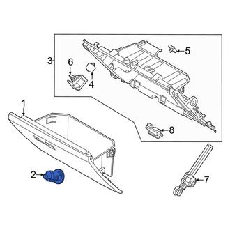 Lincoln OE - Front Glove Box Lock Kit