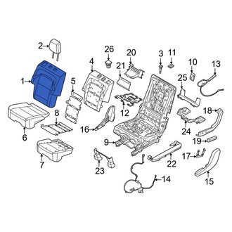 Lincoln OE - Center Right Seat Back Cushion Cover