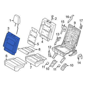 Lincoln OE - Rear Right Seat Back Cushion Cover
