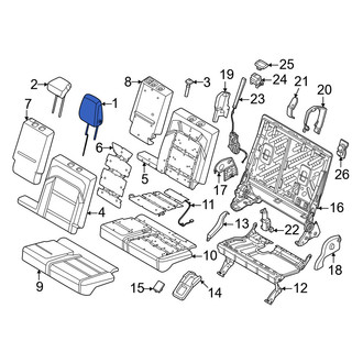 Lincoln OE - Rear Left Inner Headrest