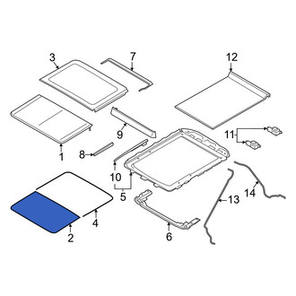 Lincoln OE - Front Sunroof Seal