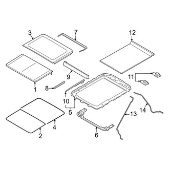 Lincoln OE - Rear Sunroof Seal