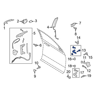 Lincoln OE - Front Right Upper Door Hinge