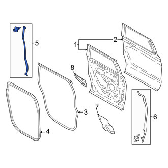 Lincoln OE - Rear Right Forward Door Seal