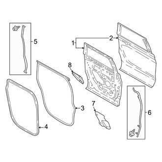 Lincoln OE - Rear Door - Door & Components