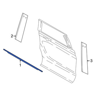 Lincoln OE - Rear Right Door Belt Molding