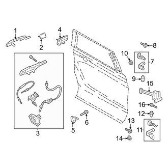 Lincoln OE - Rear Door - Lock & Hardware