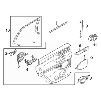 Lincoln OE - Rear Door - Interior Trim (Black Label / Reserve)