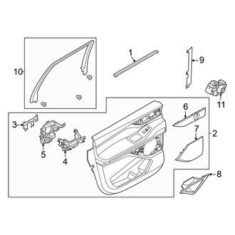 Lincoln OE - Rear Door - Interior Trim (L Black Label / L Livery / L Reserve)