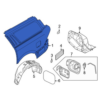 Lincoln OE - Rear Left Outer Quarter Panel