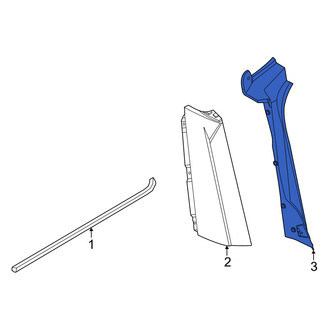 Lincoln OE - Left Outer Body D-Pillar Trim Panel