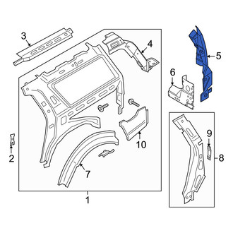 Lincoln OE - Left Lower Body D-Pillar