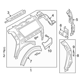 Lincoln OE - Quarter Panel - Inner Structure