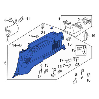 Lincoln OE - Rear Right Interior Quarter Panel Trim Panel