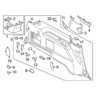 Lincoln OE - Quarter Panel - Interior Trim (Driver Side)