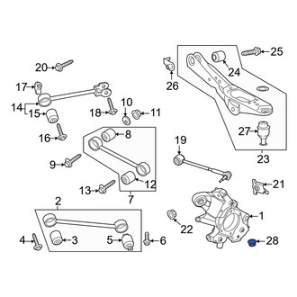 Lincoln OE - Lower Suspension Ball Joint Nut & Washer