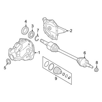 Lincoln OE - Rear Suspension - Axle & Differential