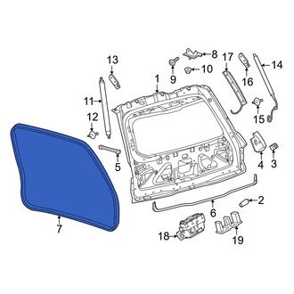 Lincoln OE - Rear Inner Hatch Seal